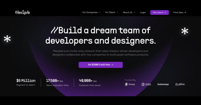 Hire top developers for freelance or full-time roles - Flexiple